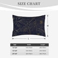 thumbnail image 4 of Lsque Copper-Gold Gloss Outline Flower Pattern Pillow Case – Soft & Cozy Throw Pillow Cover, Hypoallergenic Cushion Case for Sleeping Women with Envelope Closure-20"x30", 4 of 6