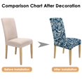 thumbnail image 7 of Dining Chair Covers Set of 4 Romantic Wildflower and Tropical Flower Print Washable Polyester Stretch Slipcovers Removable Protector for Bright Summer Decor, 7 of 7