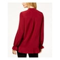 thumbnail image 2 of Rachel Zoe Women's Ruffled Peplum Blouse (M, Sangria), 2 of 2