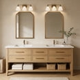 thumbnail image 7 of WallBeyond Rustic Wood Frame Wall Mirror Decorative for Bathroom, 24" × 36", Natural Wood, 7 of 7