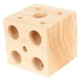 thumbnail image 4 of Jouet de Recherche de Nourriture en Bois, Structure Robuste Bloc Mordant Jouet à Mâcher pour Perruches, 4 of 7