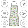 thumbnail image 6 of Zufioo Frog Wear Chef Hat for Lock Hem Apron with Pockets, Stain and Oil Proof Tie-down Apron for Cooking Barbecue Restaurant, Unisex-One Size, 6 of 9