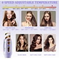 thumbnail image 6 of CNV® Automatic Hair Curler,Automatic Curling Iron with 4 Temperatures,Dual Voltage Rotating Curling Iron with 1 1/4 inch Fast Heating and Auto Shut-Off for Professional Hair Styling, 6 of 14