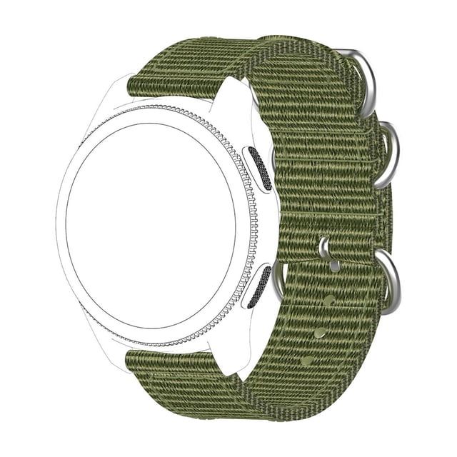 Adjustable Sliding Buckle Nylon Woven Breathable Solid Color Strap Replacement Band For Smartwatches 18mm