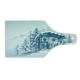 thumbnail image 2 of Winter Cutting Board, Pencil Sketch Drawing of a Ski Hut in the Mountains Resort, Decorative Tempered Glass Cutting and Serving Board, in 3 Sizes, by Ambesonne, 2 of 5