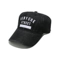 thumbnail image 1 of Gorra de béisbol de mezclilla de algodón con estampado liso bordado «NEW YORK STREET», 1 of 1