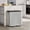silver, variant on Stainless Steel Trash Can, 2×10.6 Gallon Dual Compartment Recycling Bin Combo, Pedal Bin with Soft Close Lids, Suitable for Kitchen, Living Room, Bedroom