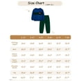 thumbnail image 7 of Boys Clothes Outfits Toddler Long Sleeve Color Block Sweatshirt and Cargo Pants Fall Winter 2PCS Set 2-8 Years, 7 of 7