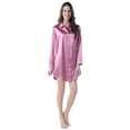 thumbnail image 2 of Richie House Women's Medium Style Satin Shirt Pajama Sleepwear RHW2788, 2 of 7