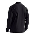 thumbnail image 6 of Jalioing Men's Long Sleeve Golf Shirt Collared Ribbed Casual T Shirt Business Dressy Solid Color Tops, 6 of 8