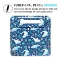 thumbnail image 6 of HDE Case for iPad 9.7-inch 2018 / 2017 Kids Shockproof Bumper Hard Cover Handle Stand with Built in Screen Protector for New Apple Education iPad 9.7 Inch (6th Gen) / 5th Generation iPad 9.7 Shark, 6 of 6
