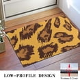 thumbnail image 3 of Yellow and Brown Of Leopard Print Door Rugs,Washable Non Slip Door Mats Indoor,Decorative Door Mats,Entry Mat Indoor for Entrance,Bedroom,Kitchen,Bathroom,16"x24", 3 of 6