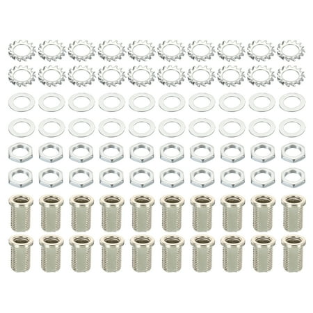 

Uxcell M10 Thread 16mm Tall Round Hollow Screw Bolts Chandelier Bolt Lamp Fasteners 80 Pack