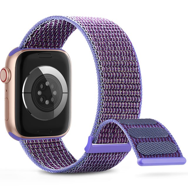 Ohotlove Correa Deportiva De Nailon Compatible Con Apple Watch Band De 38 Mm, 40 Mm, 41 Mm, 42 Mm, 44 Mm, 45 Mm, 46 Mm, 49 Mm, Ajustable, Transpirable, Para Mujeres Y Hombres, Correa Trenzada Para Iwa