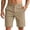 CB04_Khaki, variant on Resicozy Mens Flat Front Golf Shorts Casual Lightweight Solid Color Short with Pockets Stretch Wine S