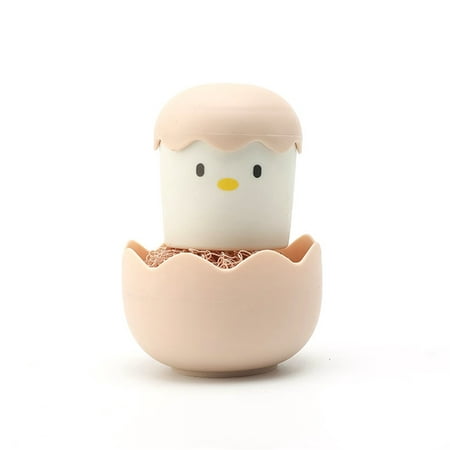 

Dishwashing Brush Cute Design Effective Fabric Safe Eggshell Kitchen Cleaning Ball for Home