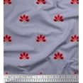 thumbnail image 1 of Soimoi Silk Fabric Artistic Floral Printed Fabric 1 Yard 42 Inch Wide, 1 of 5