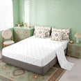 thumbnail image 5 of Erosebridal Bohemian Geometric Twin Bedding Sets, Beige Green Orange Aztec Bedding Comforter Set, Reversible 7pcs, 5 of 6