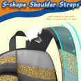 thumbnail image 5 of Black and Gold Marble Pattern 17" Waterproof Oxford School Backpacks for Teens, S-Shape Padded Straps, for School, Travel, Hiking, Camping, 5 of 5