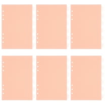 Tabs Binder Dividers for Notebook Organization with 6 Holes A5 Size Made of PP