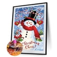 thumbnail image 2 of Cuadro de diamante de Navidad, imagen de taladro redondo completo de diamantes de imitación, dibujo de bricolaje Hugtrwg Para estrenar, 2 of 9