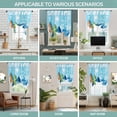 thumbnail image 6 of Tie Up Curtains for Windows Summer Surfing Valance Adjustable Balloon Curtain Beach Palm Tree Blue Wood Grain Tie Up Shades for Kitchen Living Room Bedroom Privacy Curtain Drape 34x45 Inch, 6 of 9