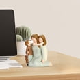 thumbnail image 3 of Meottam Mom and Kids Figurines, Sculpted Hand-Painted Mother and Two Children Statues, Mother Son Daughter Figures Gifts for Mother’s Day Anniversary Birthday, 3 of 7