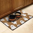 thumbnail image 3 of Pumpkin Skull Bat Spider Dog Food Mats for Floors Happy Halloween Absobing Durable 17x30 Inch Dog Bowl Mat Pet Feeding Mat Dog Water Bowl Mat for Messy Drinker, 3 of 7