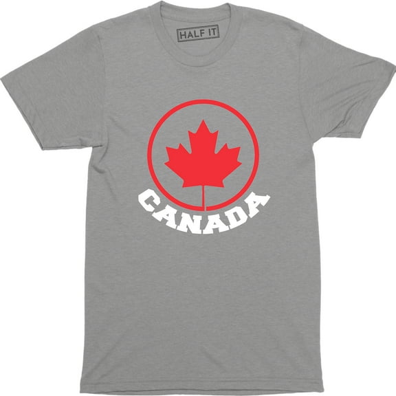 Canada Pride Mens Funny Patriotic Flag Retro Feel Canadian Maple Leaf Tee Shirt