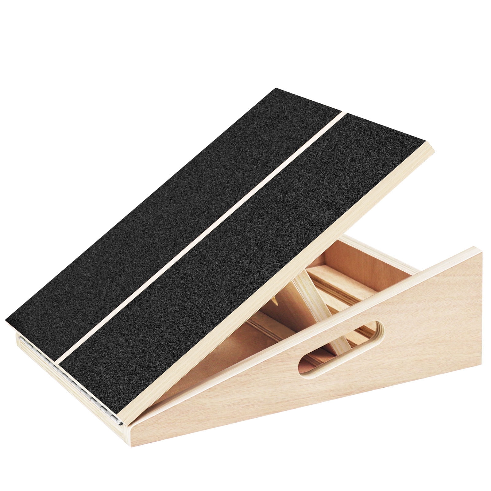 Slant Board for Calf Stretching Squats Calf Stretcher Incline Stretch Adjustable Wooden Wedge Footrest Professional for Knees Ankle Heel Feet Leg