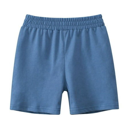 

Atogsazn Toddler Baby Boys Girls Summer Shorts Children s Casual Elastic Wasit Short Pants Loose Solid Color Shorts for Kids A-Blue 8 Years on Clearance