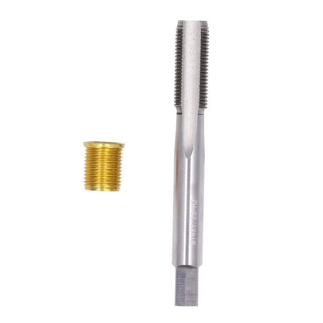 M14x1.25 Tap, High Efficiency Fine Processing Professional M12x1.25 Threaded Inserts Standard Sizes For 14mmx1.25mm Spark Plugs