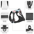 thumbnail image 5 of Kdxio Cute Panda Flying in the Sky Print No Pull Dog Harness Adjustable Reflective Oxford Easy Control Medium Large Dog Harness for Training and Everyday-Large, 5 of 8