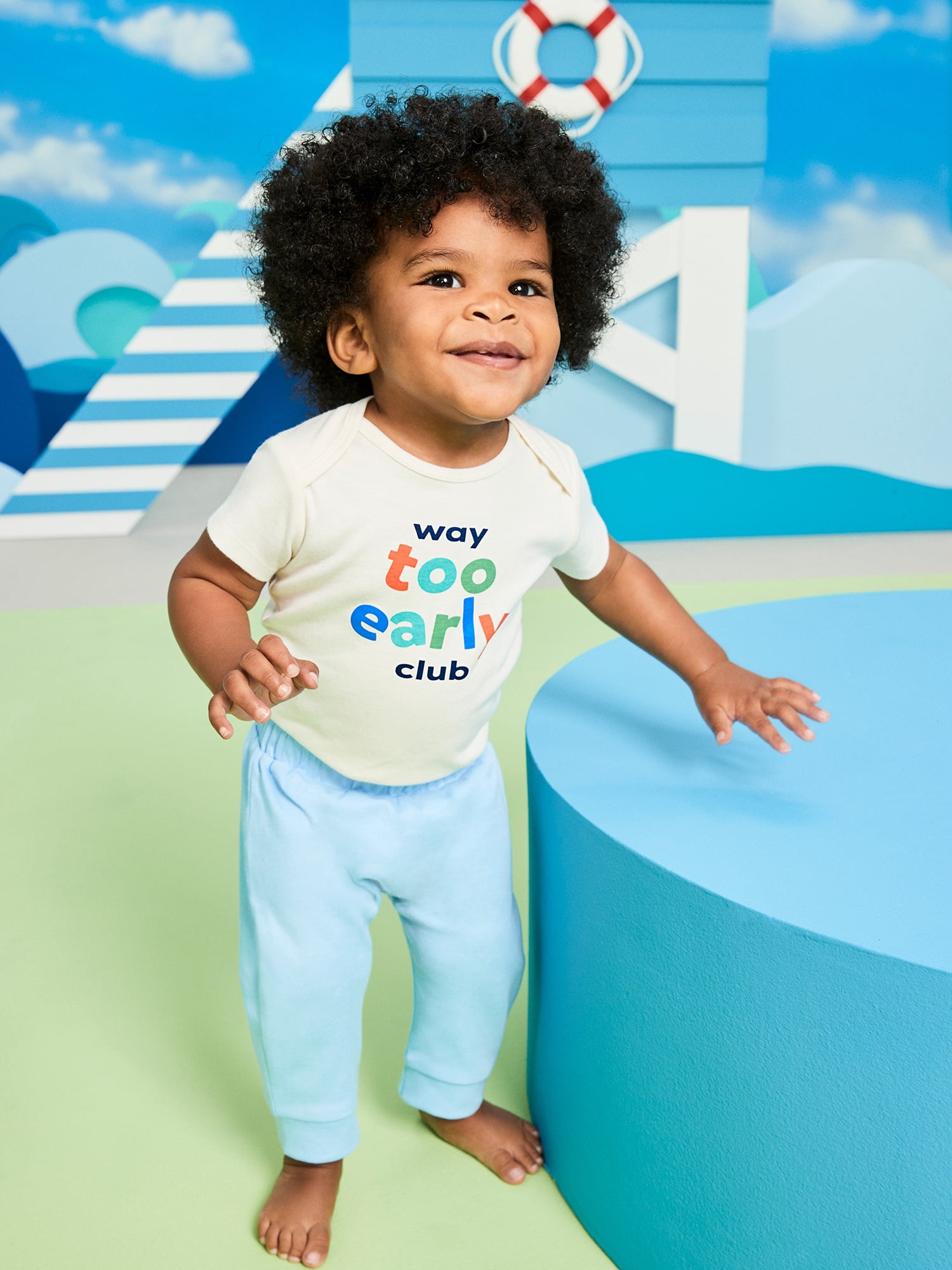 Garanimals Newborn & Baby Boy Cotton Lap-Shoulder Short-Sleeve Bodysuit, Sizes 0–24M