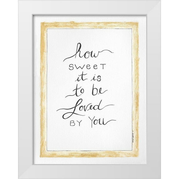 Shamp, Cindy 15x18 White Modern Wood Framed Museum Art Print Titled - How Sweet