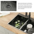 thumbnail image 6 of Gunmetal Black Stainless Steel 33 in. 18 Gauge Double Bowl Dual Mount Kitchen Sink with Black Spring Neck Faucet, 6 of 10