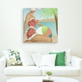 thumbnail image 2 of Masterpiece Art Gallery Beach Beauty I Portrait By Carol Robinson Canvas Art Print 30" x 30", 2 of 4