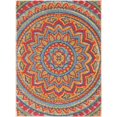 thumbnail image 1 of Central Oriental 1657.04.25EC 3 Pi. 1 Po x 5 Pi. 3 Po Fontana Panyin Rectangle Zone Rug&44; Rouge & Crème, 1 of 1