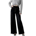 thumbnail image 3 of Tittly Sweatpants Women Lounge Pants Women Women Sweatpant Jeans Sweatpants That Look Like Jeans High Waisted Stretchy Pull On Wide Leg Denim Pants With Pocket Baggy Pants Jeans for Women Black XXL, 3 of 3