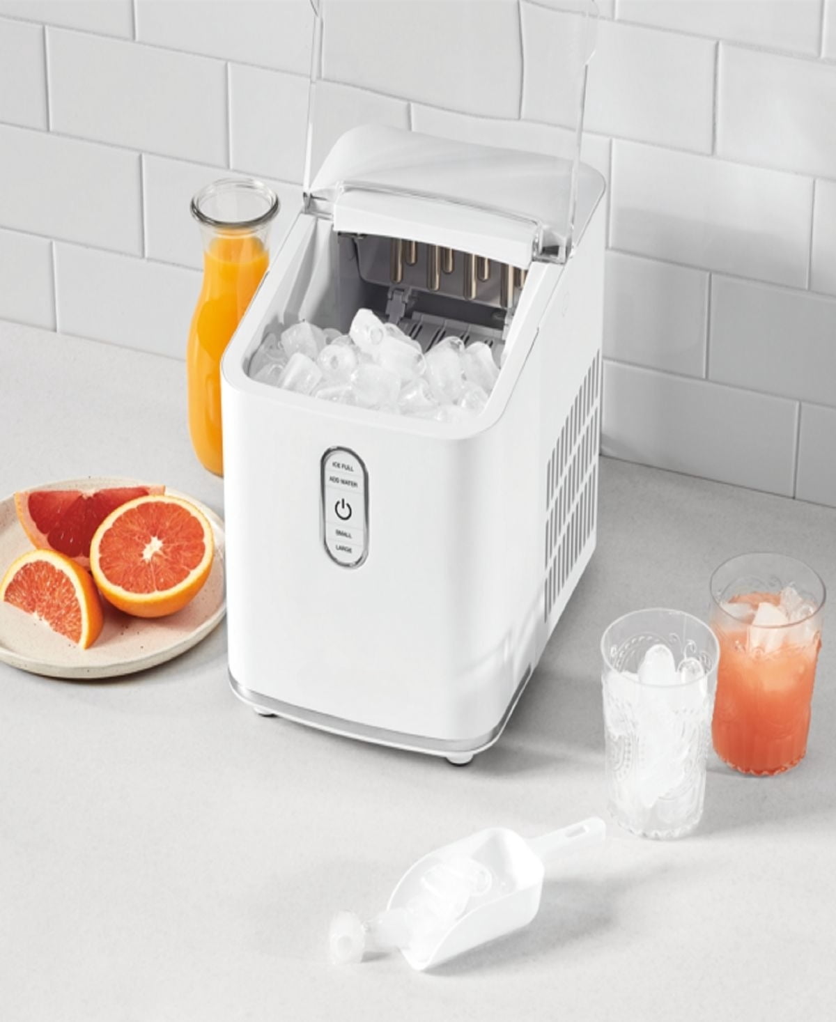 Compact Bullet Ice Cube Maker, Make Small and Large Ice Cubes in Minutes, Ideal for Entertaining and Home Use