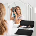 thumbnail image 6 of Hair Tool Organizer Bag with Heat Resistant Mat Removable Travel Storage Case for Hot Air Brushes Curling Irons Bunny Holding Blue Easter Egg, 6 of 8
