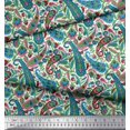thumbnail image 2 of Soimoi Rayon Fabric Leaves Artistic Print Fabric by Yard 56 Inch Wide, 2 of 3