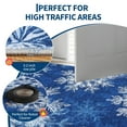 thumbnail image 2 of Garvee 2'x6' Christmas Runner Rugs Snowflake Printed Carpet, Washable Low Pile Rug with Non-Slip Backing Soft Non Shedding Indoor Mats for Hallway Bedroom Kitchen，Blue, 2 of 8