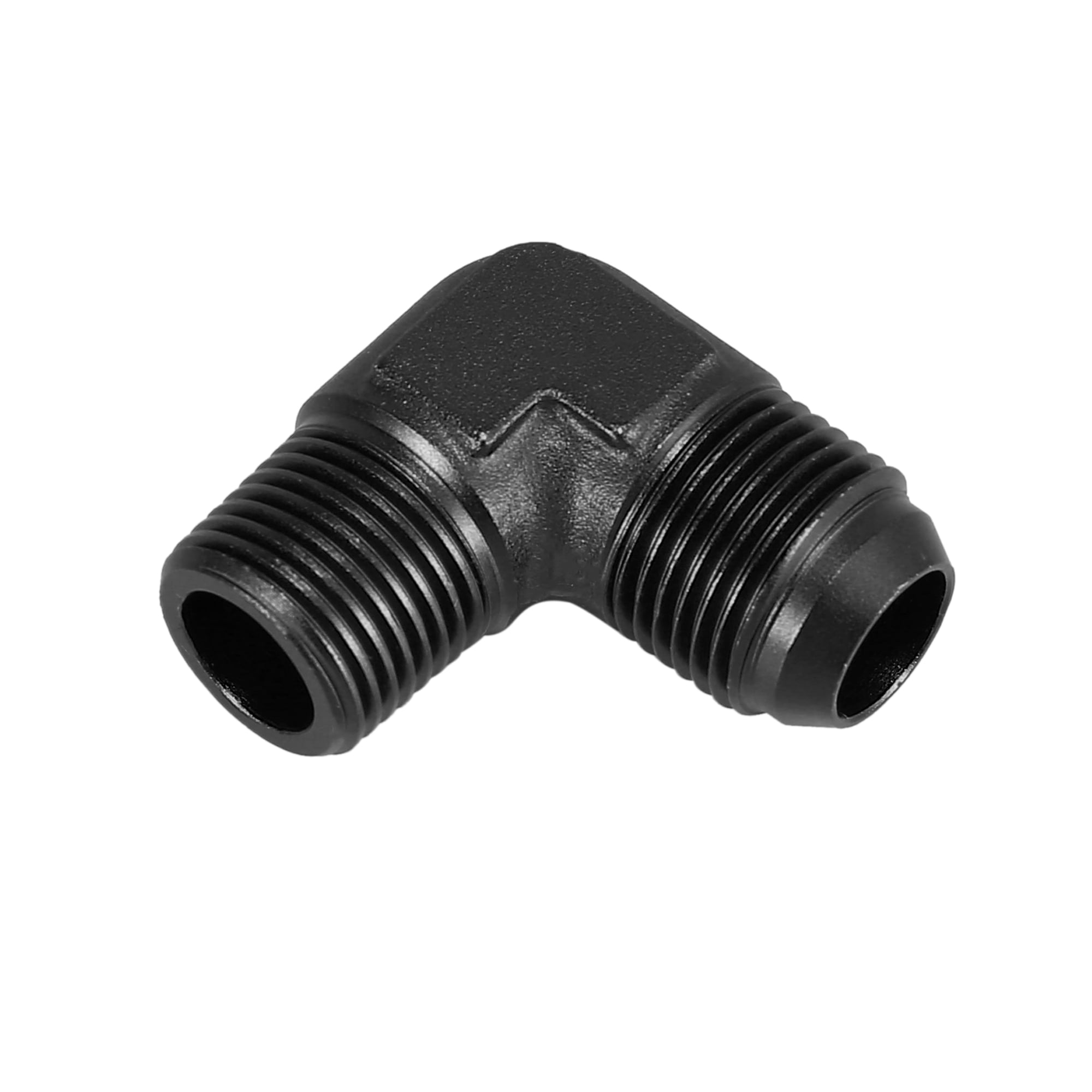 AN-10 BLACK Flare to 3/4 NPT FULL FLOW 90 DEGREE MALE ELBOW Hose Fitting Adapter 