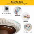thumbnail image 3 of Elastic Fitted Round Tablecloth, Ocean Starfish Waterproof Stretch Table Cover for 45"-54" Tables, Summer Coastal Beach Nautical Shells Corals Washable Outdoor Tablecloths for Patio, Picnic, Camping, 3 of 9