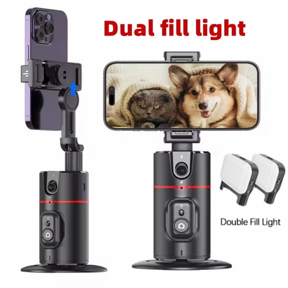DODOUP  P02 desktop gimbal AI automatic  With  light face tracking and recognition shooting, suitable for indoor and outdoor shooting  desktop phone holder wireless connection shooting