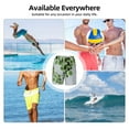 thumbnail image 6 of Uemuo Watercolor Green Leaves Pattern Mens Swim Trunks Quick Dry Board Shorts with Mesh Lining, Stretch Beach Shorts Quick Dry No-Chafing Board Shorts-Medium, 6 of 9