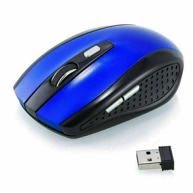 SANOXY Souris Optique Sans Fil 2.4GHz & Récepteur USB pour PC Portable Ordinateur DPI USA - Noir 2.4GHz Souris Optique Sans Fil & Récepteur USB pour PC Portable Ordinateur DPI USA - Bleu