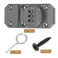 thumbnail image 3 of Combination Cabinet Lock, 3-Digit Password Cabinet Lock Zinc Alloy Mechanical Keyless Safety Door Latch, Grey, 3 of 7