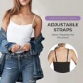 thumbnail image 4 of Women Tank With Built-in Bra Adjustable Spaghetti Strap Tank Top Gift For Christmas Birthday New Year, 4 of 5